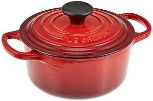 ル・クルーゼ(Le Creuset) 鋳物 ホーロー 鍋 シグニチャー ココット・ロンド 16 cm チェリーレッド ガス IH オーブン 対応 【日本正規販