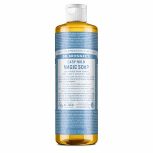 ドクターブロナー (Dr.Bronner’s) ドクターブロナー マジックソープ BA(ベビーマイルド) 無香料 473ml オーガニックソープ