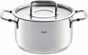 フィスラー (Fissler) 両手鍋 シチューポット 20cm ボン ガス火/IH対応 ステンレス鍋 ドイツ製 086-112-20-000