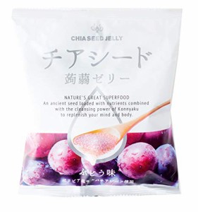 若翔 チアシード蒟蒻ゼリー ぶどう味 1袋(10個) ×12袋