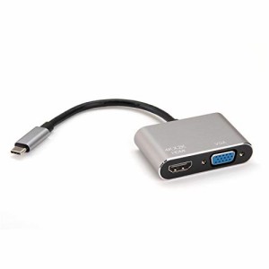 センチュリー USB Type-C to HDMI/VGA 変換アダプター CCA-UCHDVGA-V2