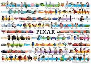 1000ピース ジグソーパズル ディズニー/ピクサーコレクション 世界最小1000ピース (29.7x42cm)
