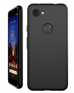 Google Pixel 3a ケース グーグル Pixel3a ケース シンプル 滑りにくい ソフト マット仕上げ TPU シリコン 耐衝撃 WOEXET 透明性なしブラ