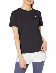 [ルコックスポルティフ] 半袖 Tシャツ 吸汗速乾 ストレッチ トレーニング ランニング レディース UVカット UPF15 BLK(旧ロゴ) M