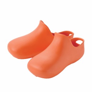 アイメディア(Aimedia) バススリッパ バスブーツ 23~26cm オレンジ 滑りにくい 軽い 風呂 浴室 掃除 フック穴付き 男女兼用 履き心地のよ