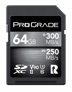 ProGrade Digital (プログレードデジタル) SDXC UHS-II V90 COBALT 300R メモリーカード 正規輸入品 (64GB)