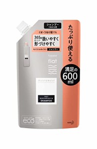 【大容量】flat(フラット) モイスト＆モイスト シャンプーつめかえ用 600ml リフレッシュフロ ーラルの香り