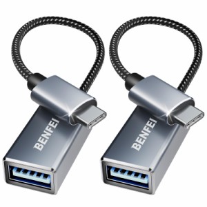 BENFEI USB C - USB 3.0 アダプター 2パック USB C - A オス - メス アダプター MacBook 2019 2018 2017、Samsung Galaxy Note 8、Galaxy