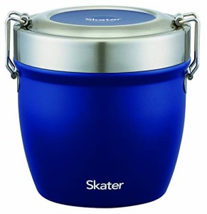 スケーター (skater) 保温弁当箱 丼型 ステンレス 弁当箱 550ml ブルー STLBD6-A