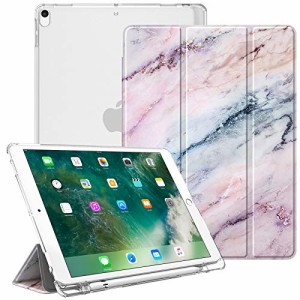 Fintie iPad Air 2019 ケース iPad Air3 10.5インチ ケース/iPad Pro 10.5 2017 ケース バックカバー Apple Pencil 収納可能 三つ折スタ
