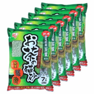 アイリスオーヤマ お茶の猫砂 7L×6袋 (まとめ買い)