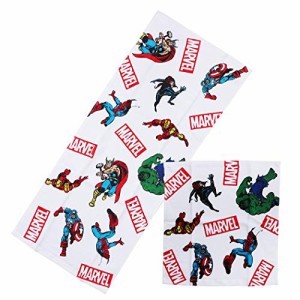 丸眞 フェイスタオル Marvel マーベル WT 34×36cm・FT 34×80cm ヒーローズミックス 綿100% 2505025700