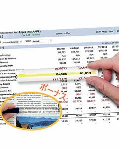 [送料無料]バールーペ 読書用明るい黄色のライン追跡誘導線付きのカラーバールーペ 倍率2倍 バー拡大