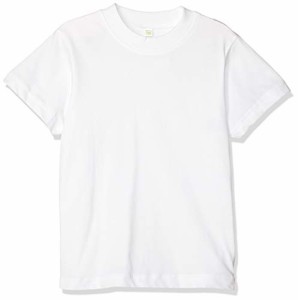 キャッチ キッズ 無地 Tシャツ ホワイト ブラック 綿 キッズ無地Tシャツ 日本 100CM (日本サイズ100 相当)