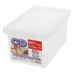 天馬 ディスク収納ボックス CDいれと庫 ライト (ケース販売) 18個入 クリア 約15×17.5×30cm
