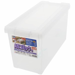 天馬 書籍収納ボックス A5コミック本いれと庫 (ケース販売) 15個入 クリア 約24×19.5×45cm