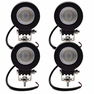 ワークライト Safego 10W LED ワークライト作業灯 丸形 広角(60度)ワークライト LED車外灯農業機械 オフロード車両や公園 庭の照明など 