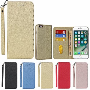 Eastwave i Phone 6 Plus / 6S Plus ケース アイフォン 6S Plusケース 手帳型iphone6 Plus Caseストラップ付き PU皮革 明るい色 内蔵マグ