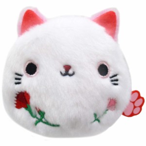 三英貿易 オリジナル ぬいぐるみ ねこだんご 花ねこだんご ≪4月≫ カーネーション W7.5×D6×H7cm アニマル