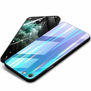 i Phone 6 ケース/i Phone 6S ケース クリア 薄型 軽量 耐衝撃 TPUバンパー＋ 背面ガラス 全面保護 衝撃吸収 クリア 強化ガラスケース お