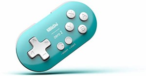 8bitdo Zero 2 ゲームコントローラー Bluetooth ワイヤレス Windows Android macOS RaspberryPi Steam ターコイズ Edition