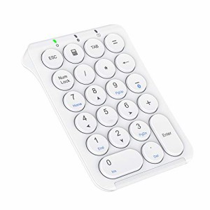 iClever テンキー Bluetooth ワイヤレス 数字 キーボード パンタグラフ式 Type-C充電 超薄型 Tabキー付き ブルートゥース 無線 ナンバー