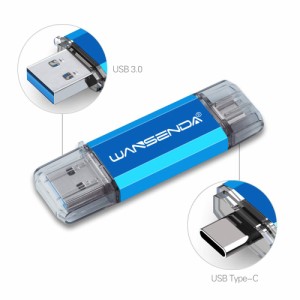 Wansenda Type-C USBメモリスマートフォンとパソコンで使えるType-C USB +