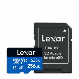 256GB microSDXCカード マイクロSD Lexar レキサー Class10 UHS-1 U3 V30 A1 R:95MB/s W:45MB/s SDアダプタ付 海外リテール LSDMI256BB63