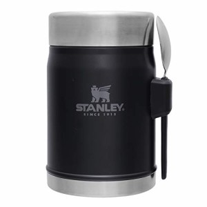 STANLEY(スタンレー) クラシック真空フードジャー 0.41L マットブラック ランチジャー スープジャー 弁当箱 保温 スプーン付き 食洗機対