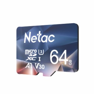 Netac microsdカード 64GB 最大100MB/s switchマイクロsdカード対応 microSDXC UHS-I U3 A1 V30 C10 Exfat形式 正規品認証