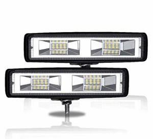 ［送料無料］Besline 作業灯 LED ワークライト 2個18W 12V LEDフォグランプ 防