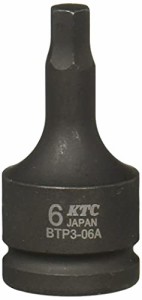 京都機械工具(KTC) 9.5sq. インパクトレンチ用ヘキサゴンレンチ BTP3-06AP