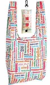 エピオス エコバッグ 折りたたみ コンパクト 買い物袋 世界のこんにちは タテ38×ヨコ33×マチ10cm 7338