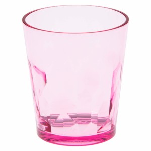 プラキラ 割れない グラス タンブラー 250ml 日本製 食洗機対応 レストラン カフェ アウトドア ホームパーティ かわいい おしゃれ ピンク