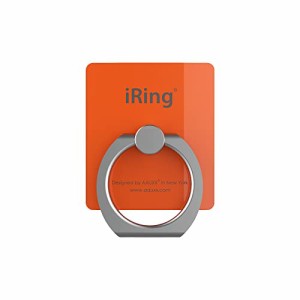 iRing Premium オークス スマホグリップ スタンド 吊り下げフック付き スマホ タブレット用 落下防止 UMS-IR01HK (オレンジ)