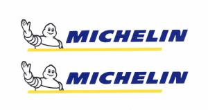 東洋マーク製作所 オフィシャル ステッカー MICHELIN ミシュラン ロゴだけ残る 転写タイプ 2枚分 R-1034