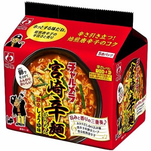 明星 チャルメラ 宮崎辛麺 5食パック 480g ×6個