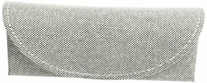 メイガン メガネケース コンパクト スリム セミハードケース Mサイズ Fabric ブラック 2229-01
