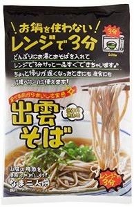 本田商店 レンジで3分 出雲そば2人前飛魚つゆ付 198g ×6袋