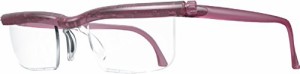 PRESBY 自由に度数調整できる老眼鏡 プレスビー ドゥーアクティブ 老眼鏡 バイオレット 左右のつまみを回すだけで度数調節 度数 +0.5D
