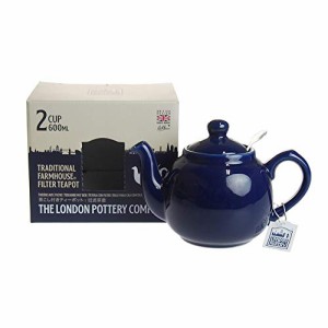 LONDON POTTERY(ロンドンポタリー) ファームハウス ティーポット 2カップ用 コバルトブルー