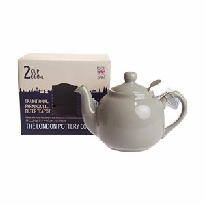 LONDON POTTERY(ロンドンポタリー) ファームハウス ティーポット 2カップ用 グレイ