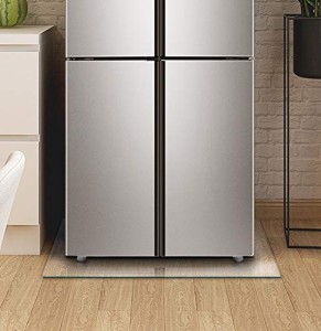 冷蔵庫 マット キズ防止 凹み防止 床保護シート チェア マット テーブルクロス Sサイズ 53×62cm 〜300Lクラス 厚さ2mm 無色 透明 冷蔵庫