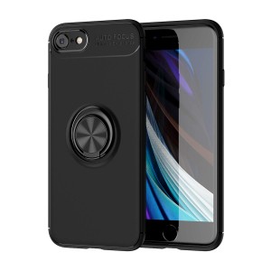 i Phone SE ケース 第2世代 リング付き i Phone 8 / 7 対応 360度回転 落下防止 耐衝撃 TPU カバー スタンド機能 薄型 軽量 指紋防止 車