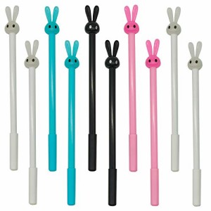 Maydahui かわいい ウサギ 動物 ボールペン 12本セット 0.5mm ？ インク おしゃれ ジェル ボールペン 可愛い 文房具 手帳用 筆記用 ギフ