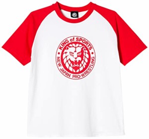 新日本プロレスリング Tシャツ ライオンマーク クラシック ラグラン レッド XXL 3061056677