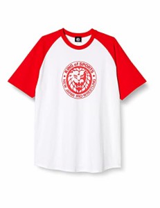 新日本プロレスリング Tシャツ ライオンマーク クラシック ラグラン レッド XL 3061056676