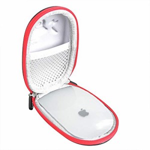 Apple Magic Mouse 2専用収納ケース-Adada (PU, レッド)