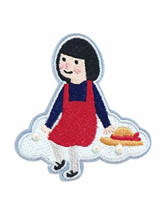 バッグアクセサリー女友達のプレゼントブローチ ピンバッジ ファッション ピンバッチ かわいい アーバシ リーズ刺繍ブローチ（雲 D）