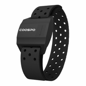 CooSpo 心拍計アームバンド ハートレート 付き光学式心拍センサー サポートスマートフォンとスマートウォッチ Bluetooth およびANT+